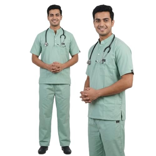 Men's Medical Scrub suit, mandarian collar, Short Sleeve, china collar - Image 5