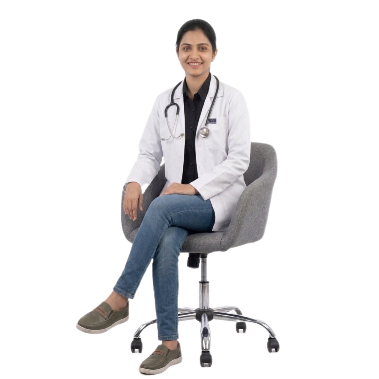 Women's Full Sleeve White Medical Lab Coat for Doctors and Medical Students - Image 2