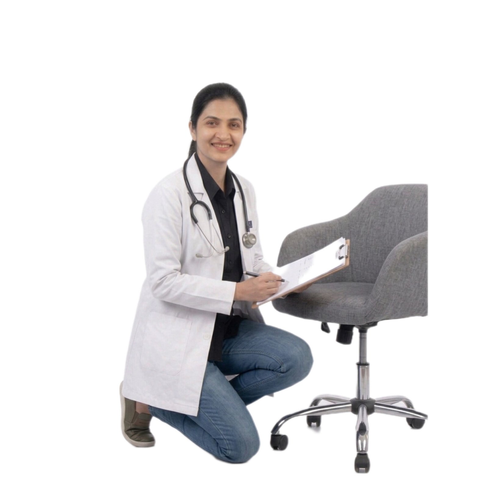 Women's Full Sleeve White Medical Lab Coat for Doctors and Medical Students - Image 4